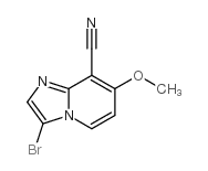 3-Bromo-7-methoxyimidazo[1,2-a]pyridine-8-carbonitrile Structure