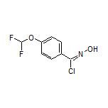 4-(二氟甲氧基)-N-羟基亚氨代苯甲酰氯结构式
