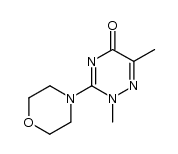 2,6-Dimethyl-3-morpholino-1,2,4-triazin-5(2H)-on结构式