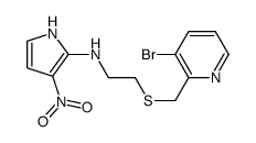 N-[2-[(3-bromopyridin-2-yl)methylsulfanyl]ethyl]-3-nitro-1H-pyrrol-2-amine Structure