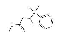 methyl 3-dimethyl(phenyl)silylbutanoate Structure