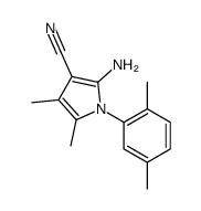 2-Amino-1-(2,5-dimethylphenyl)-4,5-dimethyl-1H-pyrrole-3-carbonit rile Structure