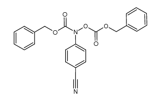 benzyl N-4-cyanophenyl-N-(benzoxycarbonyloxy)carbamate Structure