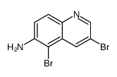 3,5-dibromo-[6]quinolylamine结构式