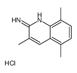 2-Amino-3,5,8-trimethylquinoline hydrochloride structure