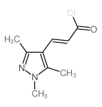 (2E)-3-(1,3,5-Trimethyl-1H-pyrazol-4-yl)-acryloyl chloride结构式