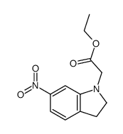 Ethyl (6-nitro-2,3-dihydro-1H-indol-1-yl)acetate Structure