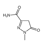 1H-Pyrazole-3-carboxamide,4,5-dihydro-1-methyl-5-oxo-(9CI) Structure