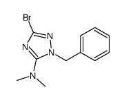 1-benzyl-3-bromo-N,N-dimethyl-1H-1,2,4-triazol-5-amine(SALTDATA: FREE)结构式