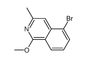 5-bromo-1-methoxy-3-methylisoquinoline结构式