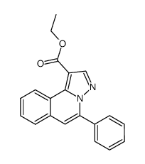 ethyl 5-phenylpyrazolo[5,1-a]isoquinoline-1-carboxylate Structure