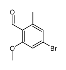 4-bromo-2-methoxy-6-methylbenzaldehyde structure