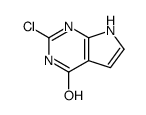 2-chloro-1,7-dihydropyrrolo[2,3-d]pyrimidin-4-one Structure