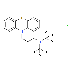 盐酸丙嗪-d6结构式