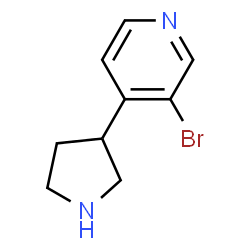 3-bromo-4-(pyrrolidin-3-yl)pyridine Structure