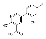 5-(4-fluoro-2-hydroxyphenyl)-2-oxo-1H-pyridine-3-carboxylic acid结构式