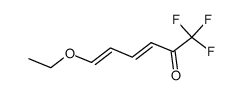 6,6,6-trifluoro-1-ethoxy-1,3-hexadien-5-one结构式