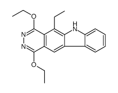 1,4-diethoxy-5-ethyl-6H-pyridazino[4,5-b]carbazole Structure