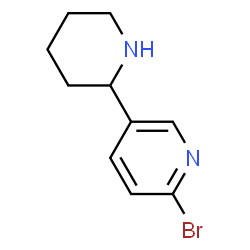 2-bromo-5-(piperidin-2-yl)pyridine结构式