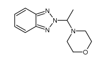 4-(1-(2H-benzo[d][1,2,3]triazol-2-yl)ethyl)morpholine Structure