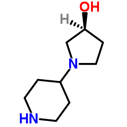 (3S)-1-(4-Piperidinyl)-3-pyrrolidinol结构式