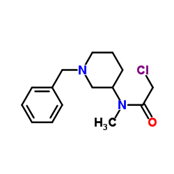 N-(1-Benzyl-3-piperidinyl)-2-chloro-N-methylacetamide Structure