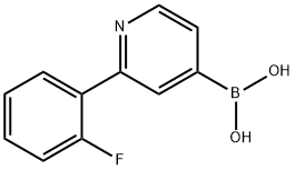 2-(2-Fluorophenyl)pyridine-4-boronic acid structure