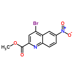 Methyl 4-bromo-6-nitro-2-quinolinecarboxylate Structure