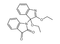 2,3-diethoxy-3-(2,3-dihydro-2,3-dioxo-1H-indol-1-yl)-3H-indole Structure