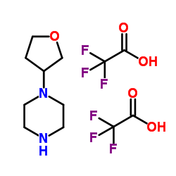 1-(Tetrahydrofuran-3-yl)piperazine结构式