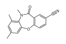 2,4,5-trimethyl-6-oxobenzo[b][1,4]benzoxazepine-8-carbonitrile Structure