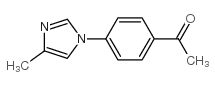 1-(4-(4-Methyl-1H-imidazol-1-yl)phenyl)ethanone Structure