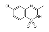 6-CHLORO-3-METHYL-2H-BENZO[E][1,2,4]THIADIAZINE 1,1-DIOXIDE structure