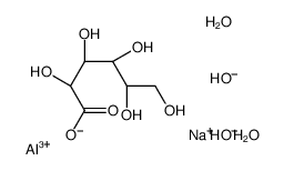 aluminum,sodium,(2R,3S,4R,5R)-2,3,4,5,6-pentahydroxyhexanoate,dihydroxide,dihydrate Structure