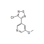 3-氯-4-(5-甲氧基-3-吡啶基)-1,2,5-噻二唑结构式