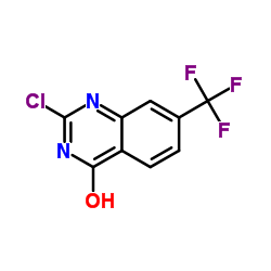 2-Chloro-7-(trifluoromethyl)-4-quinazolinol结构式