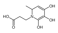 1(2H)-Pyridinepropanoic acid, 4,5,6-trihydroxy-2-methyl- (9CI) Structure