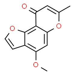 4-Methoxy-7-methyl-9H-furo[2,3-f][1]benzopyran-9-one Structure