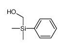 [dimethyl(phenyl)silyl]methanol Structure