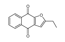 2-ethyl-naphtho[2,3-b]furan-4,9-quinone结构式