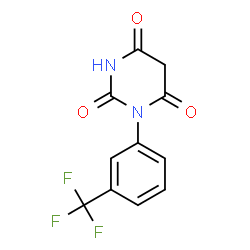 1-[3-(trifluoromethyl)phenyl]-1,3-diazinane-2,4,6-trione Structure