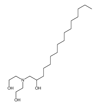 1-[bis(2-hydroxyethyl)amino]hexadecan-2-ol结构式