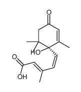 (2Z,4E)-5-[(1S,6S)-1-hydroxy-2,6-dimethyl-4-oxo-6-(trideuteriomethyl)cyclohex-2-en-1-yl]-3-methylpenta-2,4-dienoic acid Structure