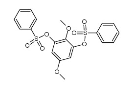 2,5-Dimethoxy-1,3-bis-benzolsulfonyloxy-benzol结构式