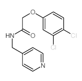 2-(3,4-dichlorophenoxy)-N-(pyridin-4-ylmethyl)acetamide Structure