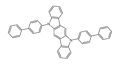 5,11-bis-(1,1-biphenyl-4-yl)-5,11-dihydroindolo[3,2-b]carbazole Structure