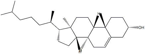 (10α)-Cholest-5-en-3β-ol Structure