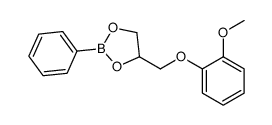 4-[(2-methoxyphenoxy)methyl]-2-phenyl-1,3,2-dioxaborolane Structure