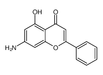 4H-1-Benzopyran-4-one,7-amino-5-hydroxy-2-phenyl-(9CI)结构式