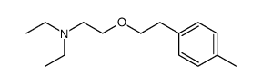 [2-[(p-Methylphenethyl)oxy]ethyl]diethylamine结构式